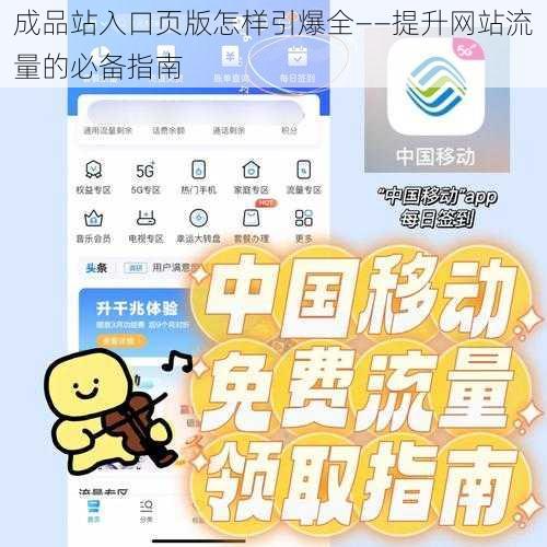 成品站入口页版怎样引爆全——提升网站流量的必备指南