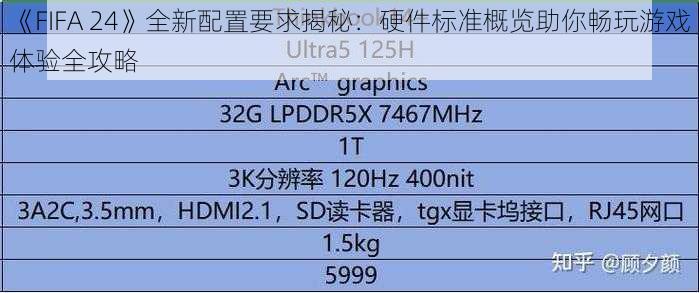 《FIFA 24》全新配置要求揭秘：硬件标准概览助你畅玩游戏体验全攻略