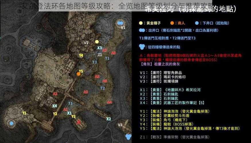 艾尔登法环各地图等级攻略：全览地图等级划分与推荐攻略详解