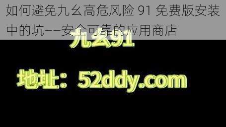 如何避免九幺高危风险 91 免费版安装中的坑——安全可靠的应用商店