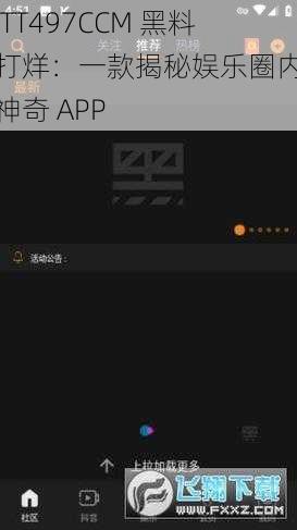 ZZTT497CCM 黑料不打烊：一款揭秘娱乐圈内幕的神奇 APP