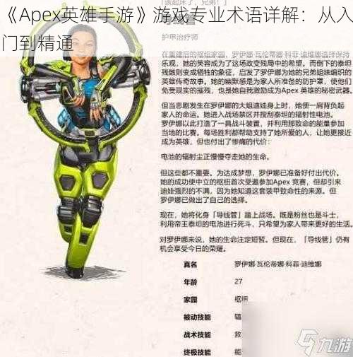 《Apex英雄手游》游戏专业术语详解：从入门到精通