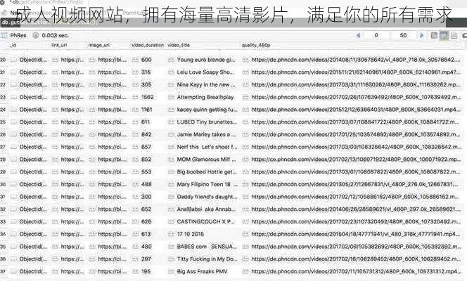 成人视频网站，拥有海量高清影片，满足你的所有需求