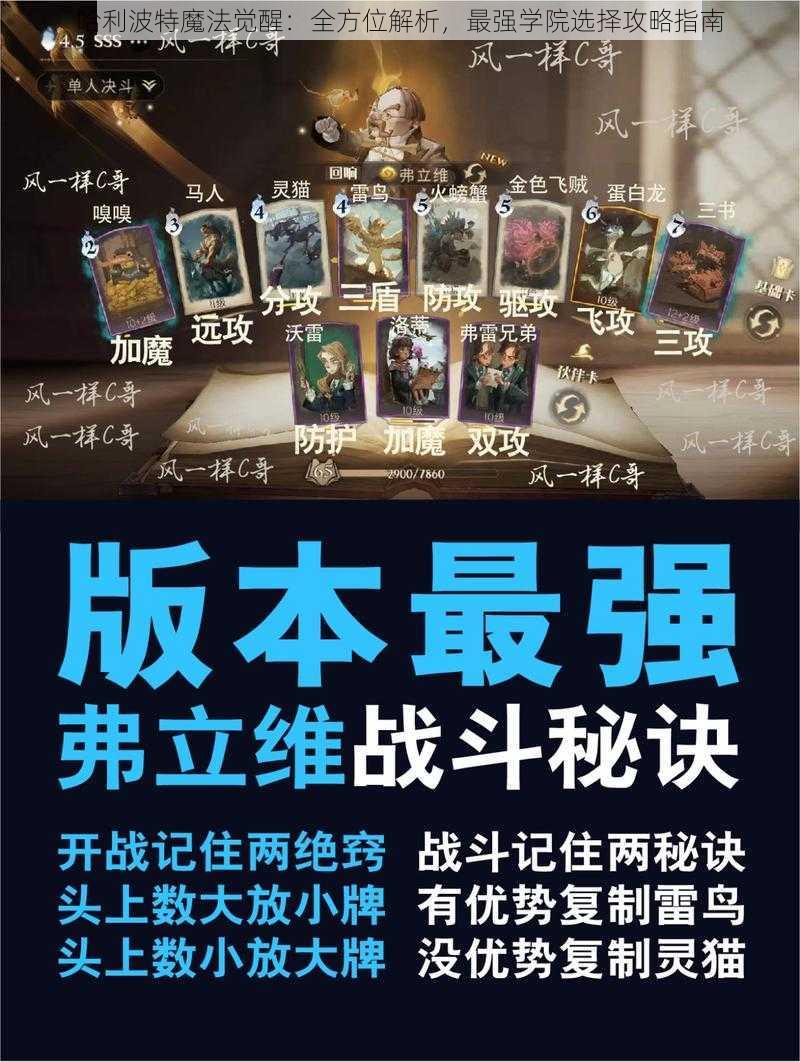 哈利波特魔法觉醒：全方位解析，最强学院选择攻略指南