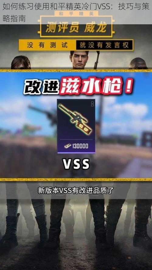 如何练习使用和平精英冷门VSS：技巧与策略指南